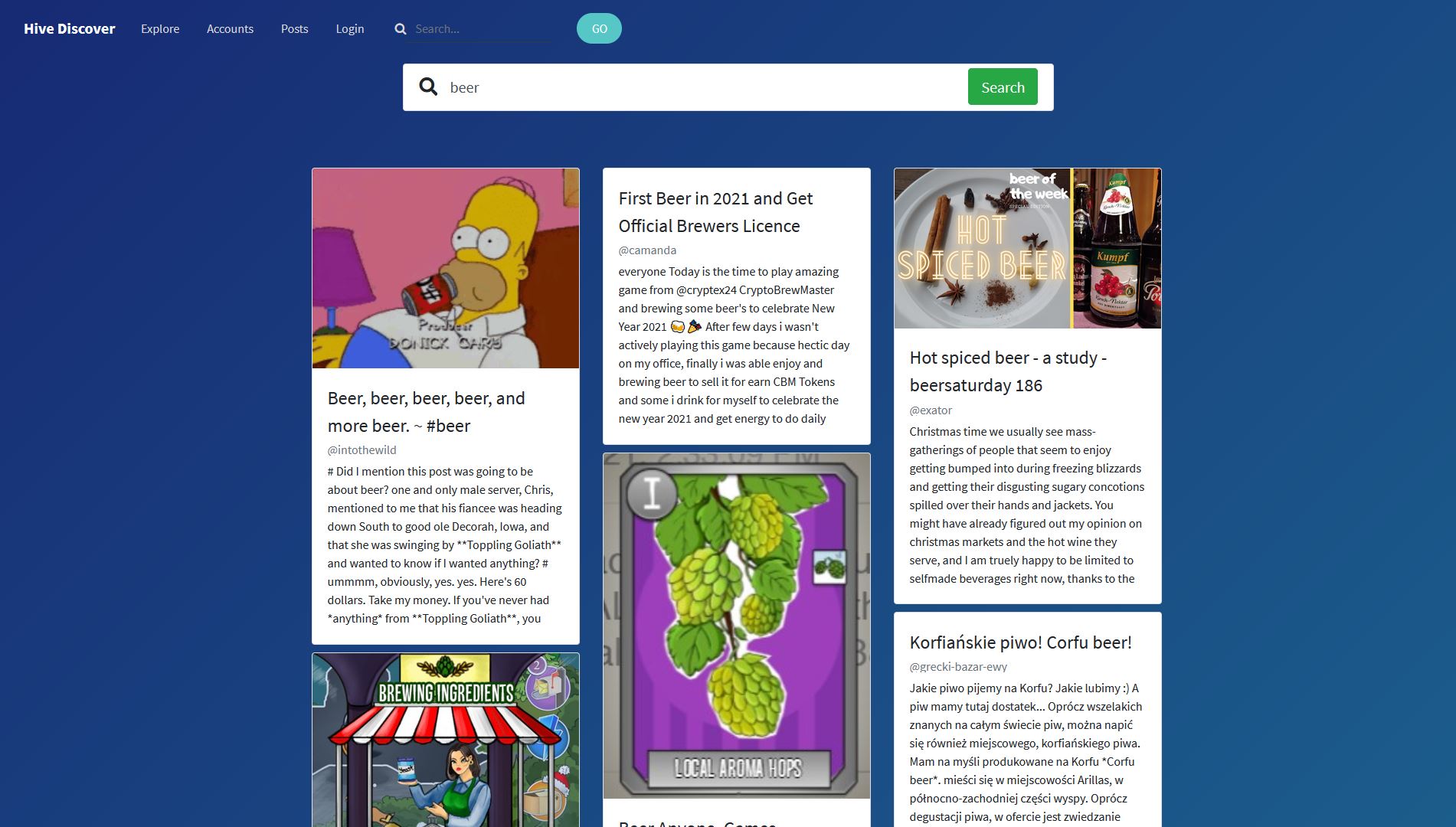 Posts Searching