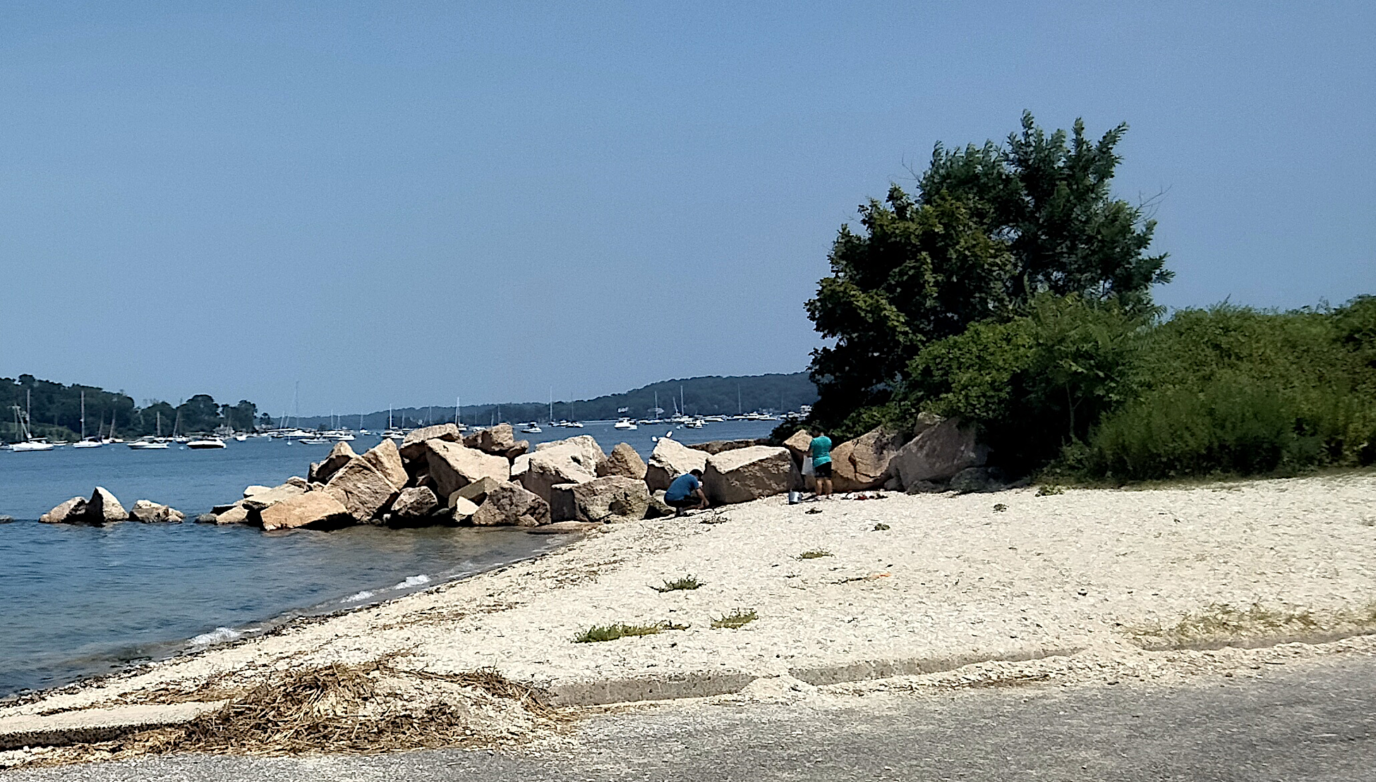 man and boy fishing off rocks.png