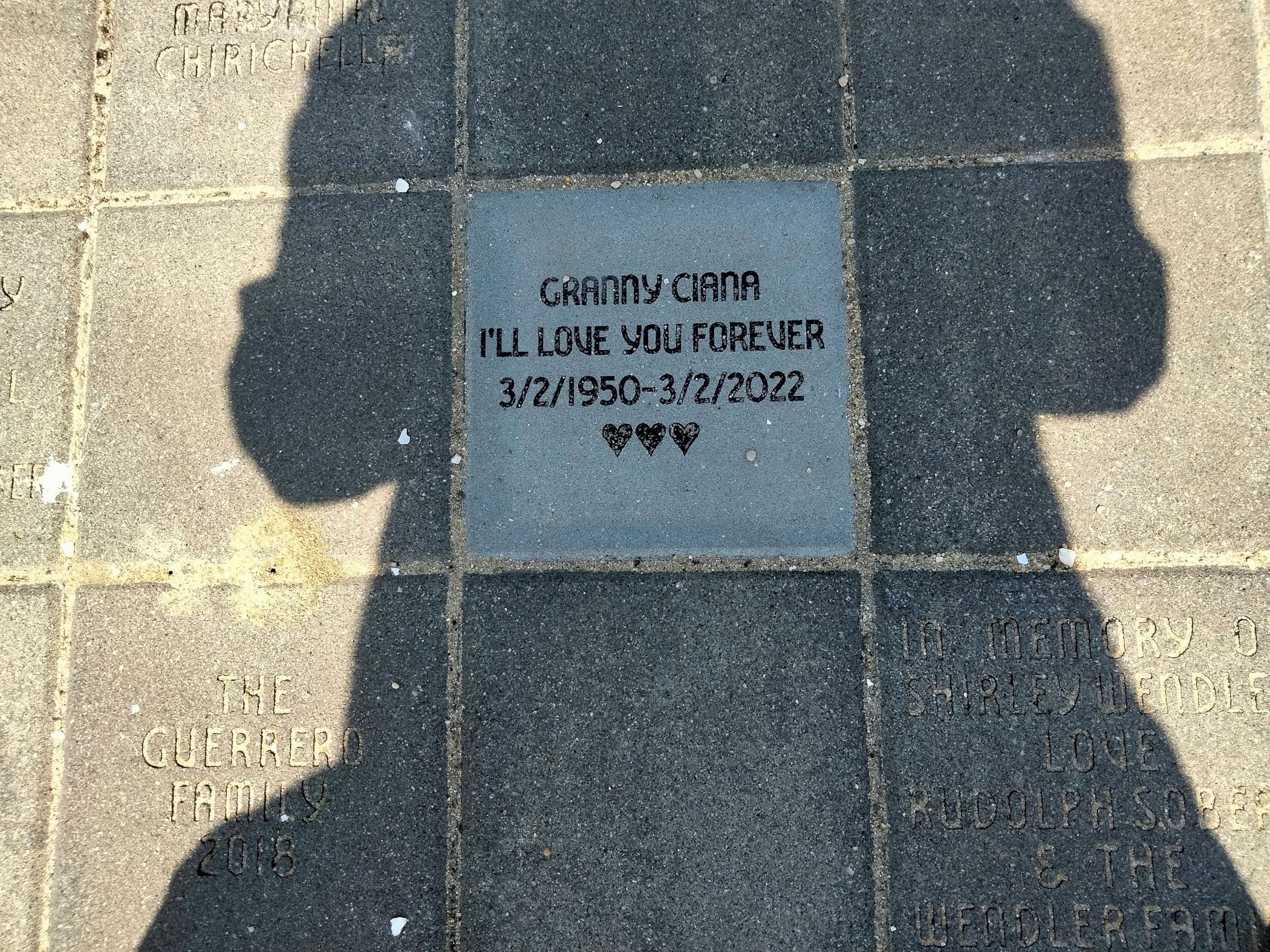 granny ciana memorial brick.png