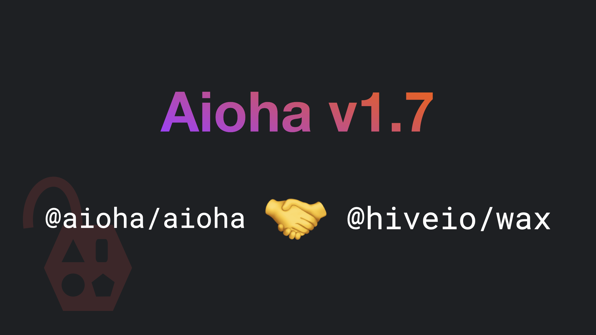 Aioha as transaction signer for Wax