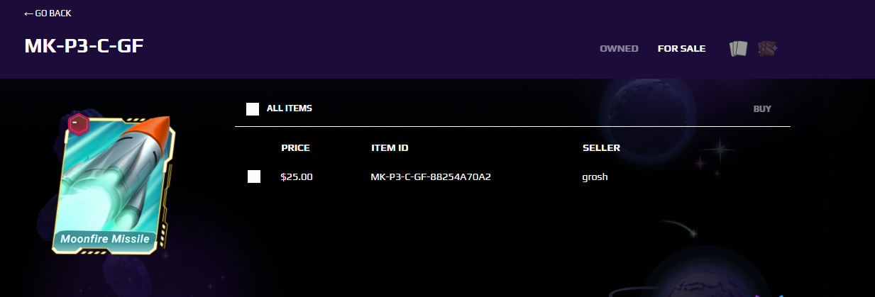 Moon Karts - MoonFire Missle a Power Up With 25$