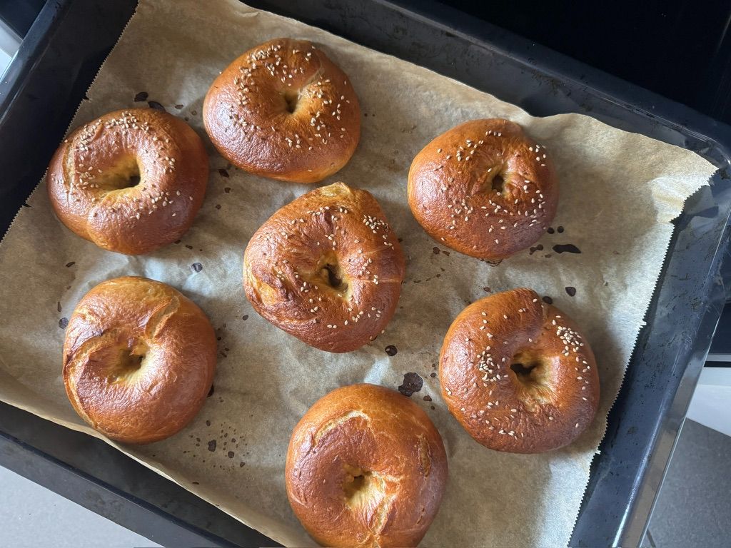 Bagels made with 100% spelt flour