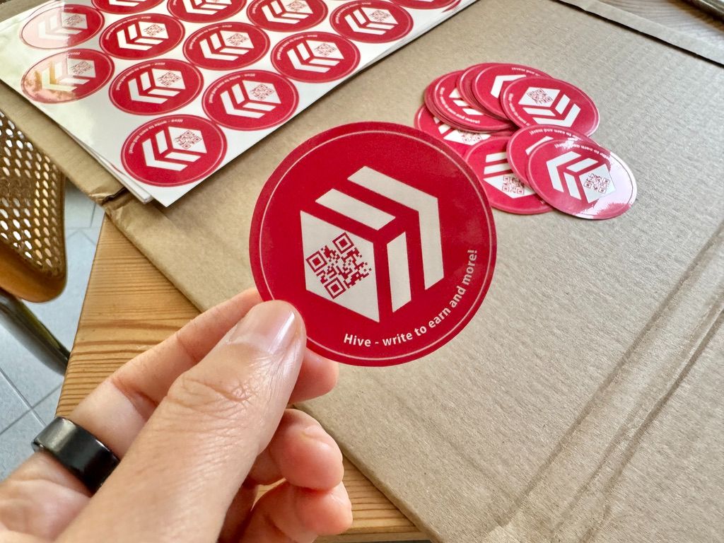 Hive stickers in action