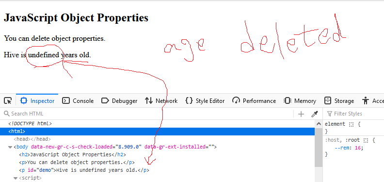 Remove properties