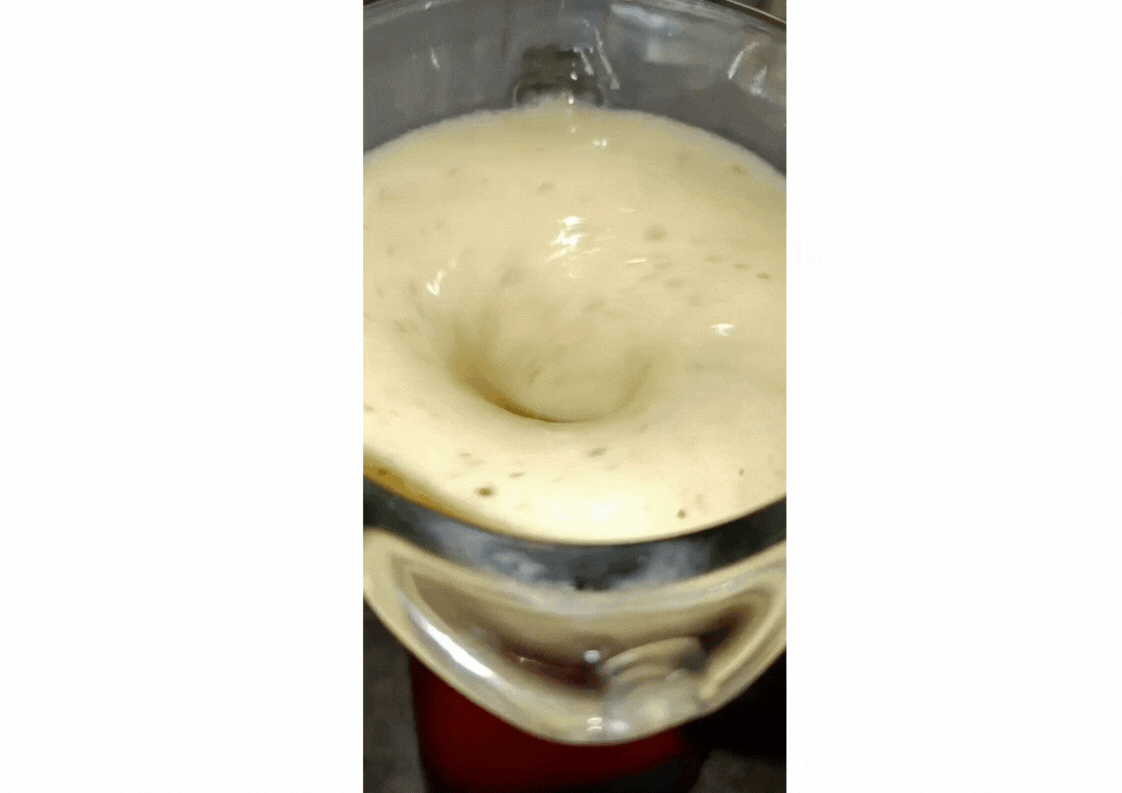 Delicious banana and vanilla meringue.gif