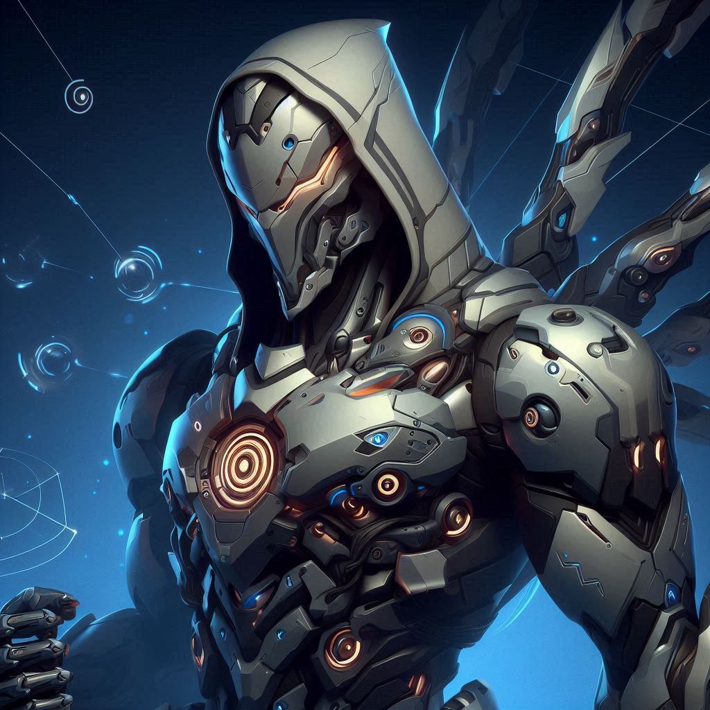 An original character inspired by Sigma from Overwatch, featuring futuristic armor, gravity-defying elements, and an enigmatic personality..png
