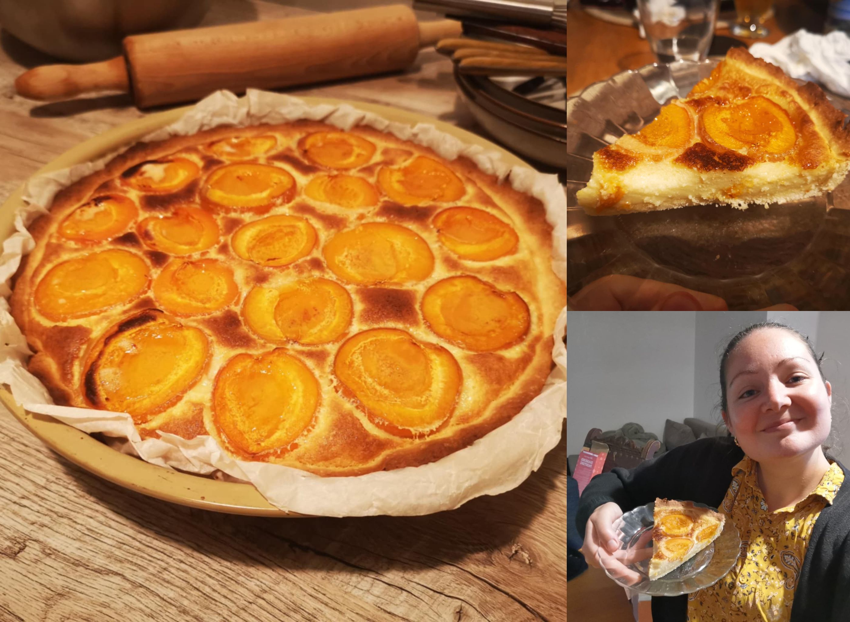 Normandy Apricot Tart // Tarte normande aux abricots [EN/FR]