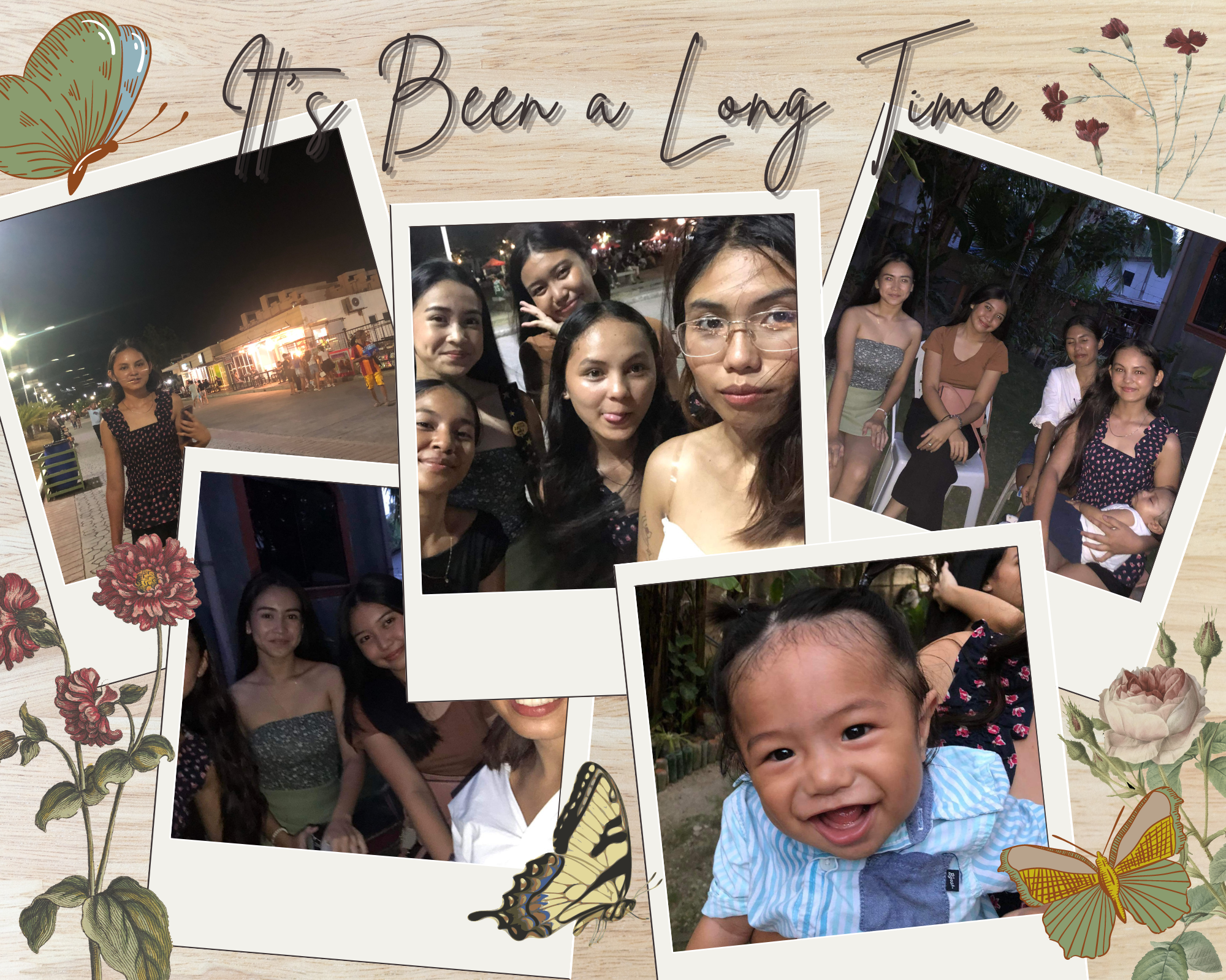 White Texture Frame Happy Birthday Photo Collage Landscape.png