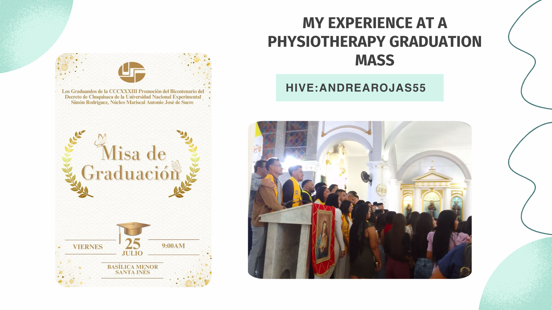 Mi Experiencia en una Misa de Graduación de Fisioterapia  [ES | EN]