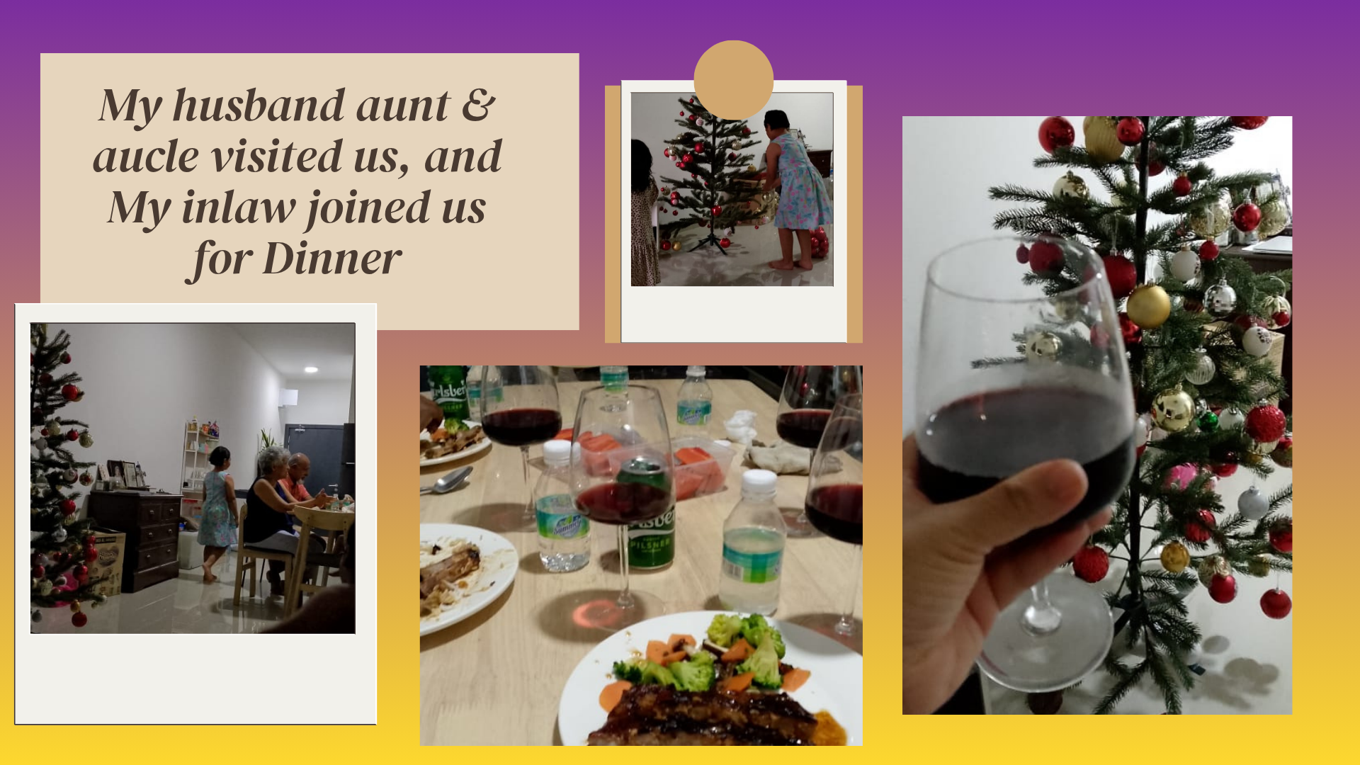 My husband aunt & aucle visited us, and My inlaw joined us for Dinner.png