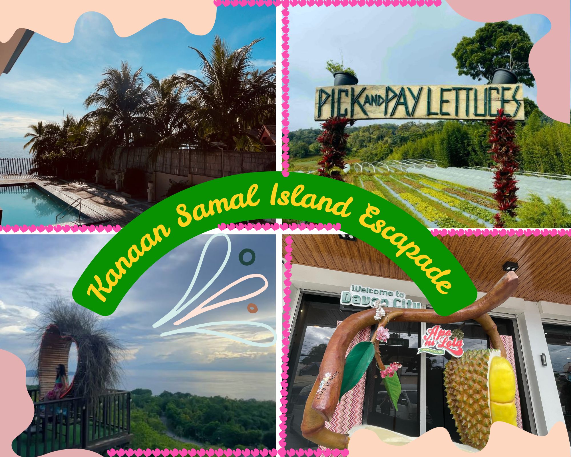 Simple White Round Circle Nature Scenery Travel Photo Collage.png