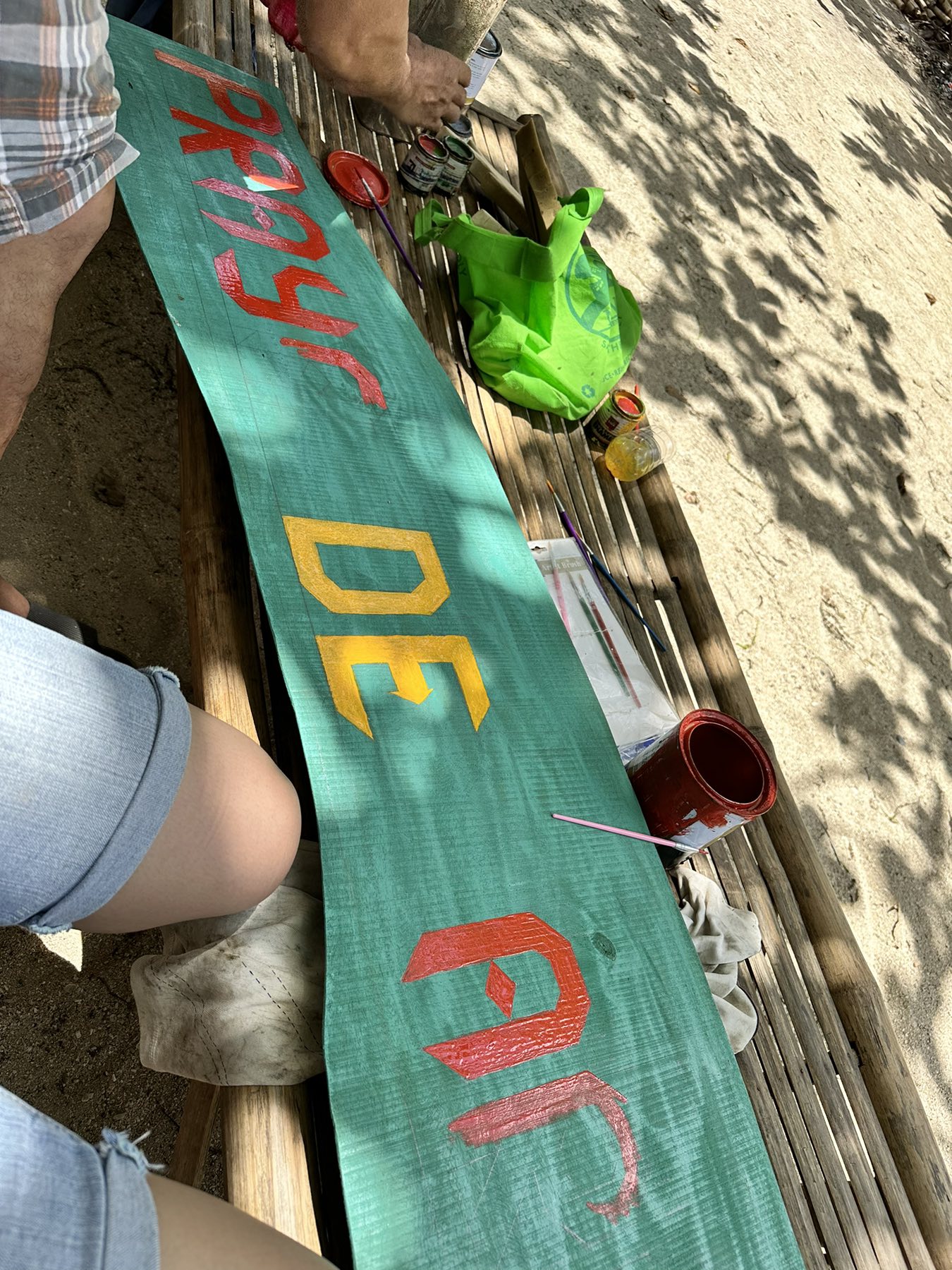 Another sign board my father and I painted
