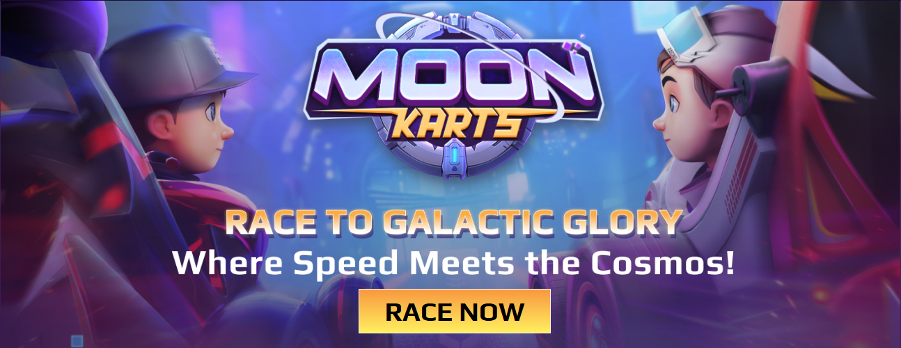 Multiplayer Mode in Moon Karts 