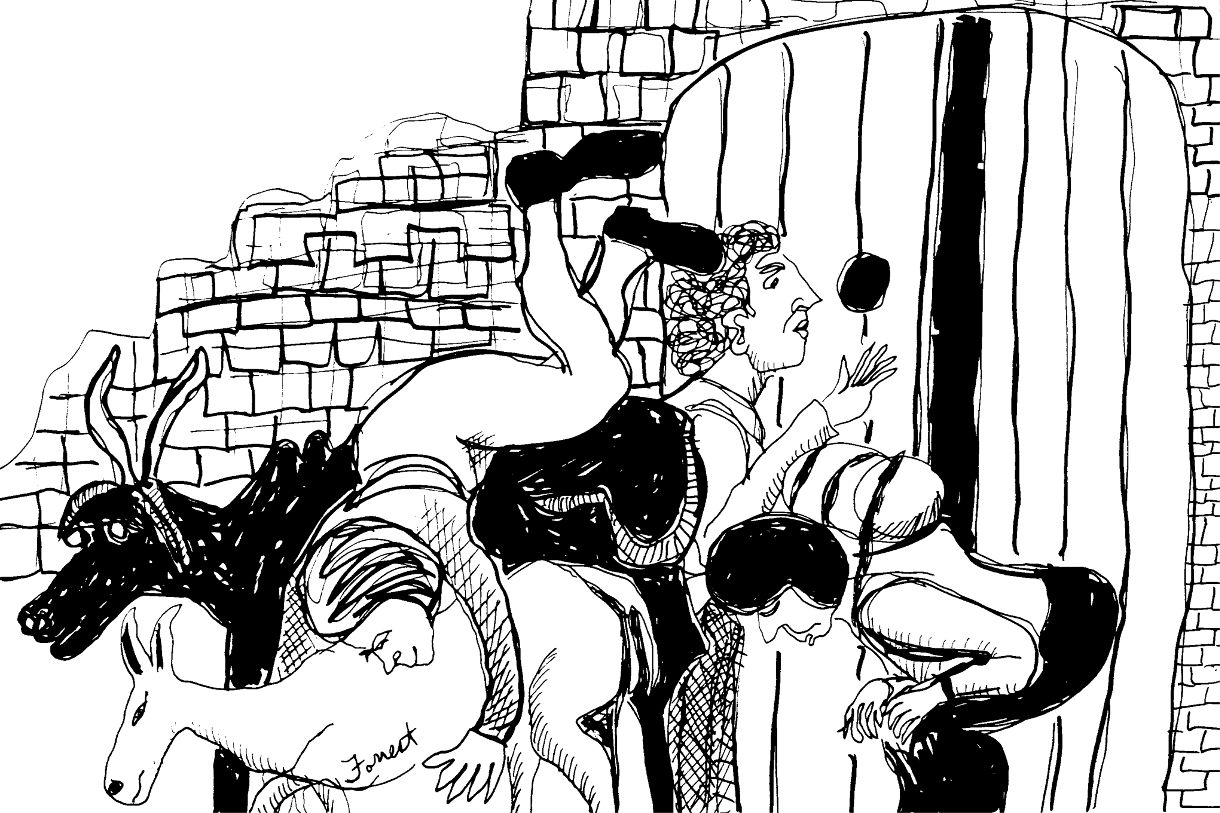 forrest_the_masters_revisited_pieter_bruegel_hes_coming_or_going_fall_from_ox_to_ass_see through_hole_ink_2015_w.jpg