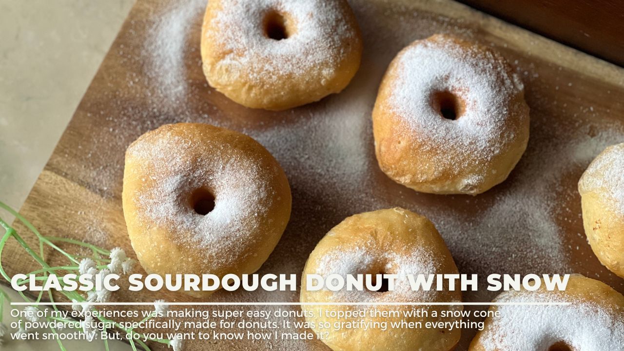 Classic Sourdough Donut with Snow