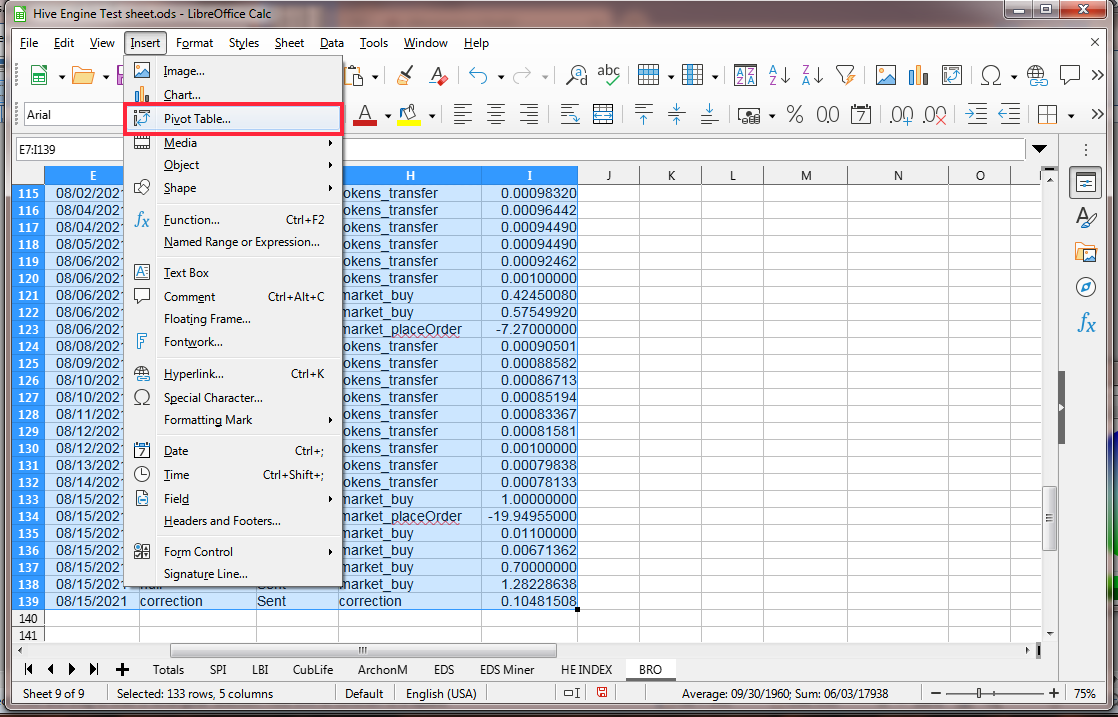 highlight and pivot table.png