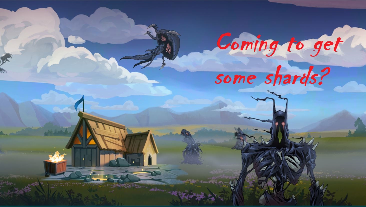 Screenshot taken from an occupied shard mine plot, writing from me.