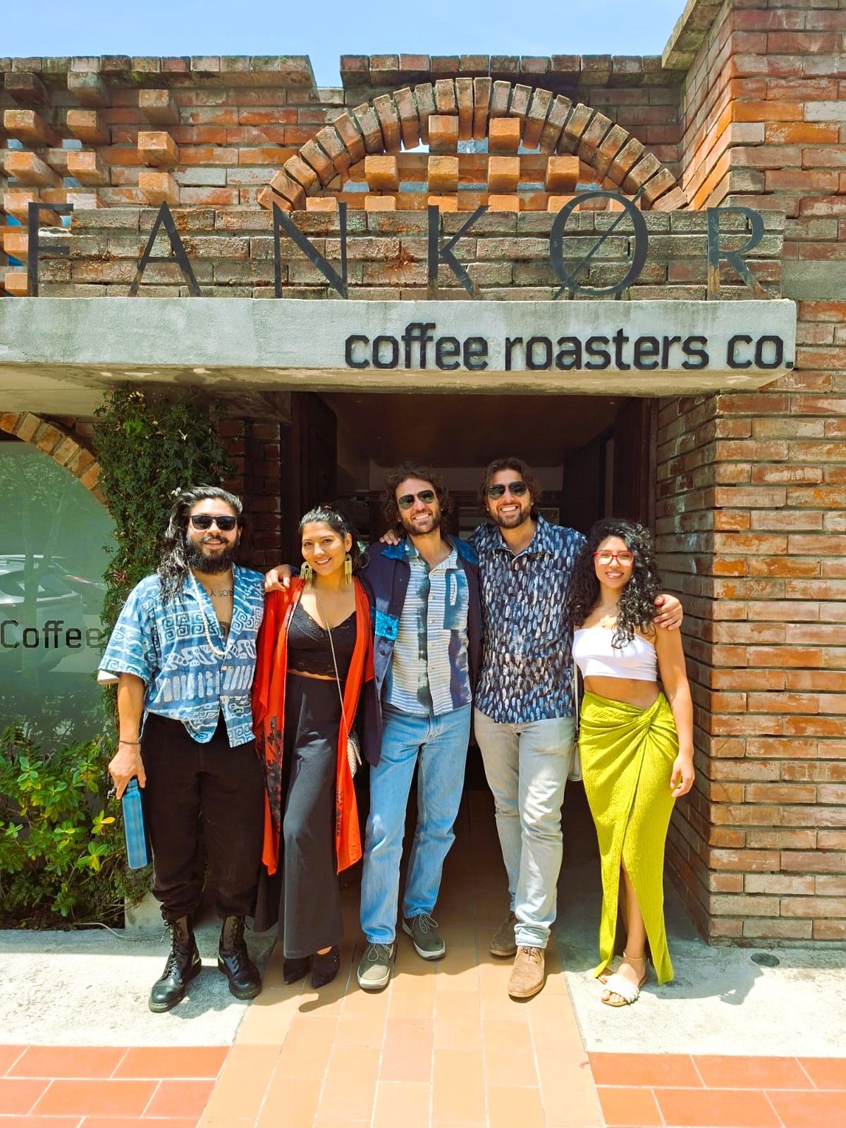 The two brothers and the siblings. All dressed in NuevoSol clothing.