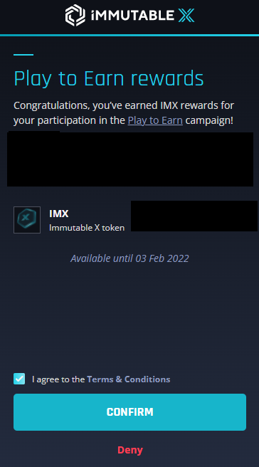 Immutable X (IMX) Claims