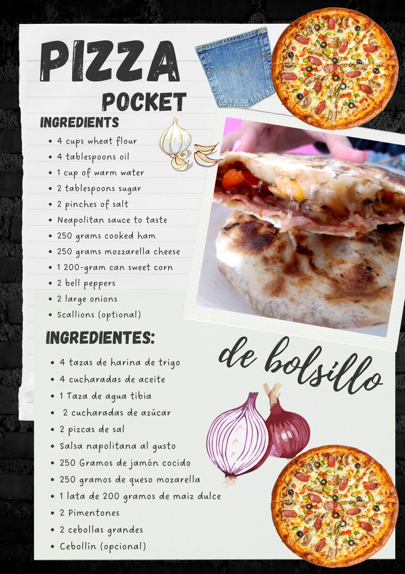 Hoja A4 Receta paella Scrapbook Beige.jpg