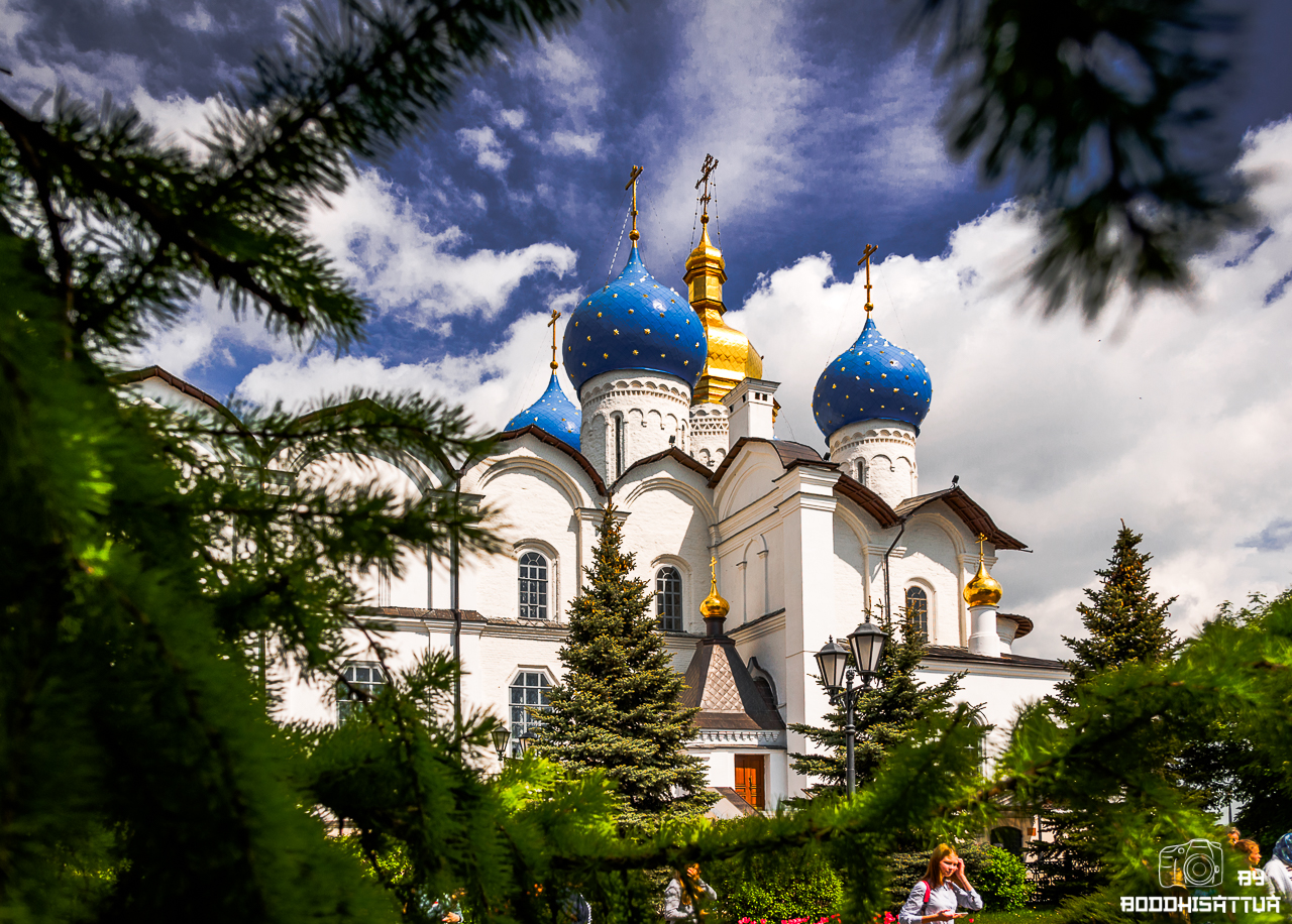 Annunciation cathedral. Благовещенская Церковь в Казани. Православный храм в Кремле Казани.