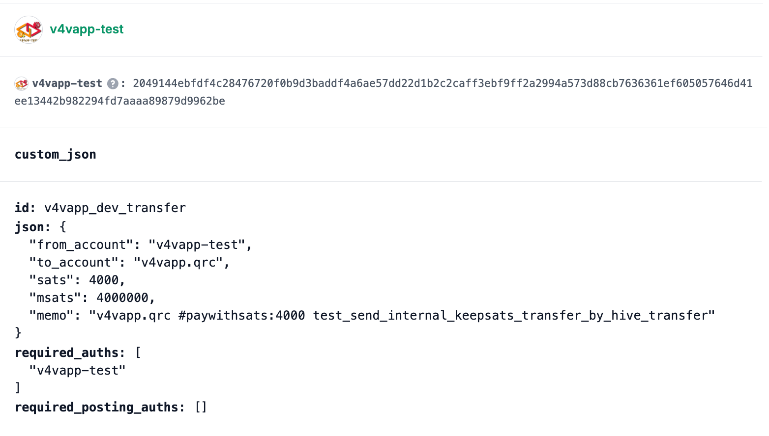 Keepsats in Custom Json