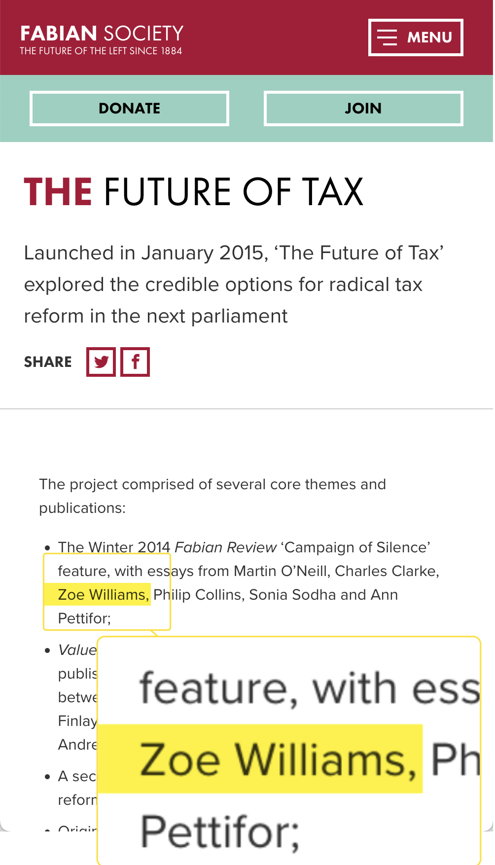 The Fabian Society