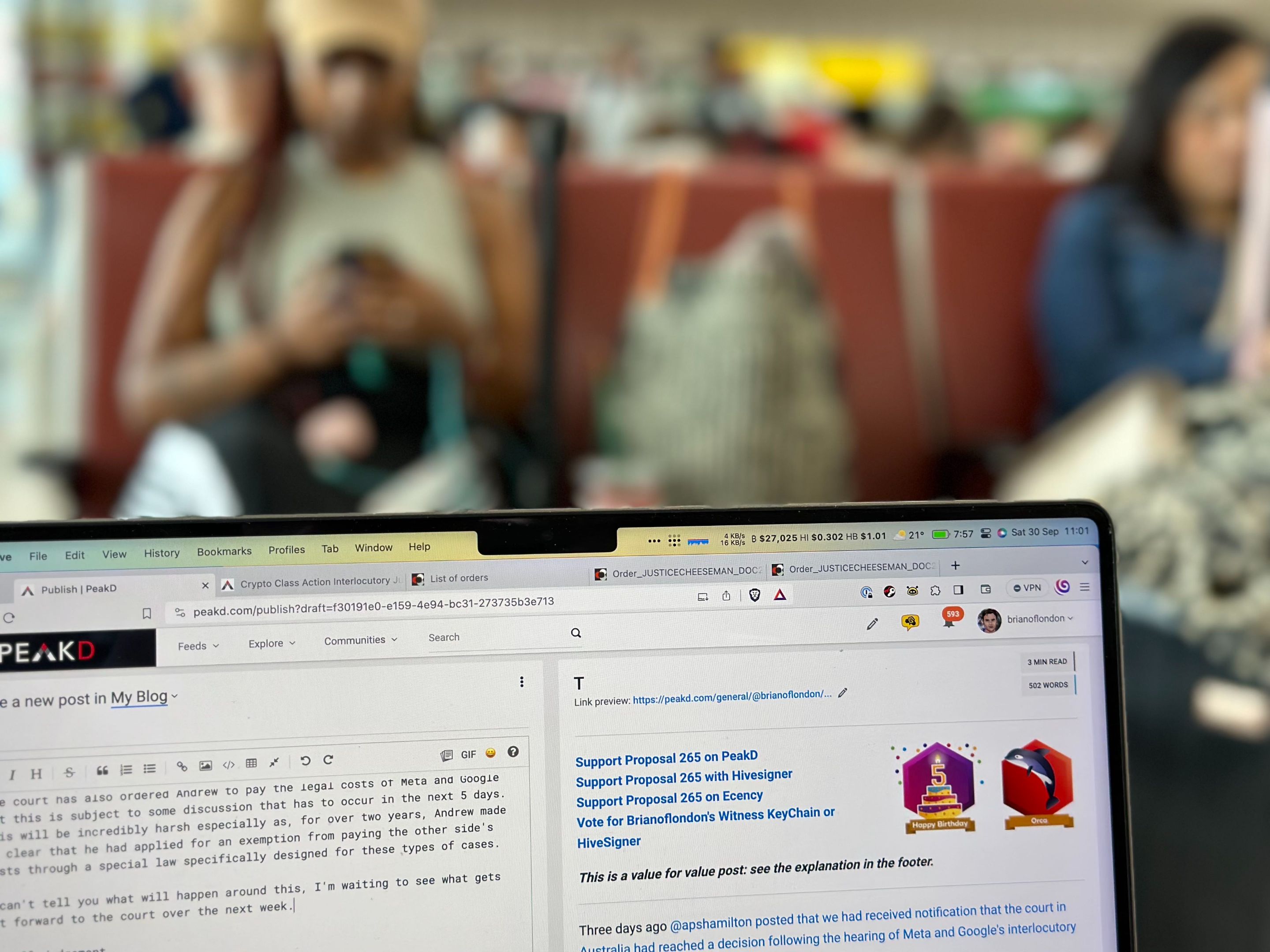 Posting on Hive from Tijuana airport in Mexico