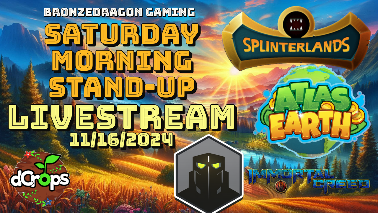 Splinterlands, Atlas Earth Live Stream, Saturday Morning Stand-Up (1).png