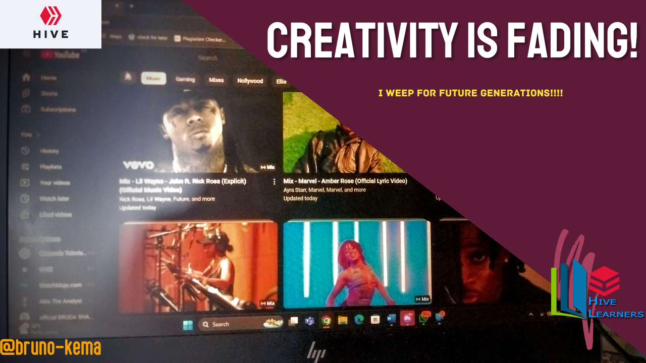 Creativity Is Fading!