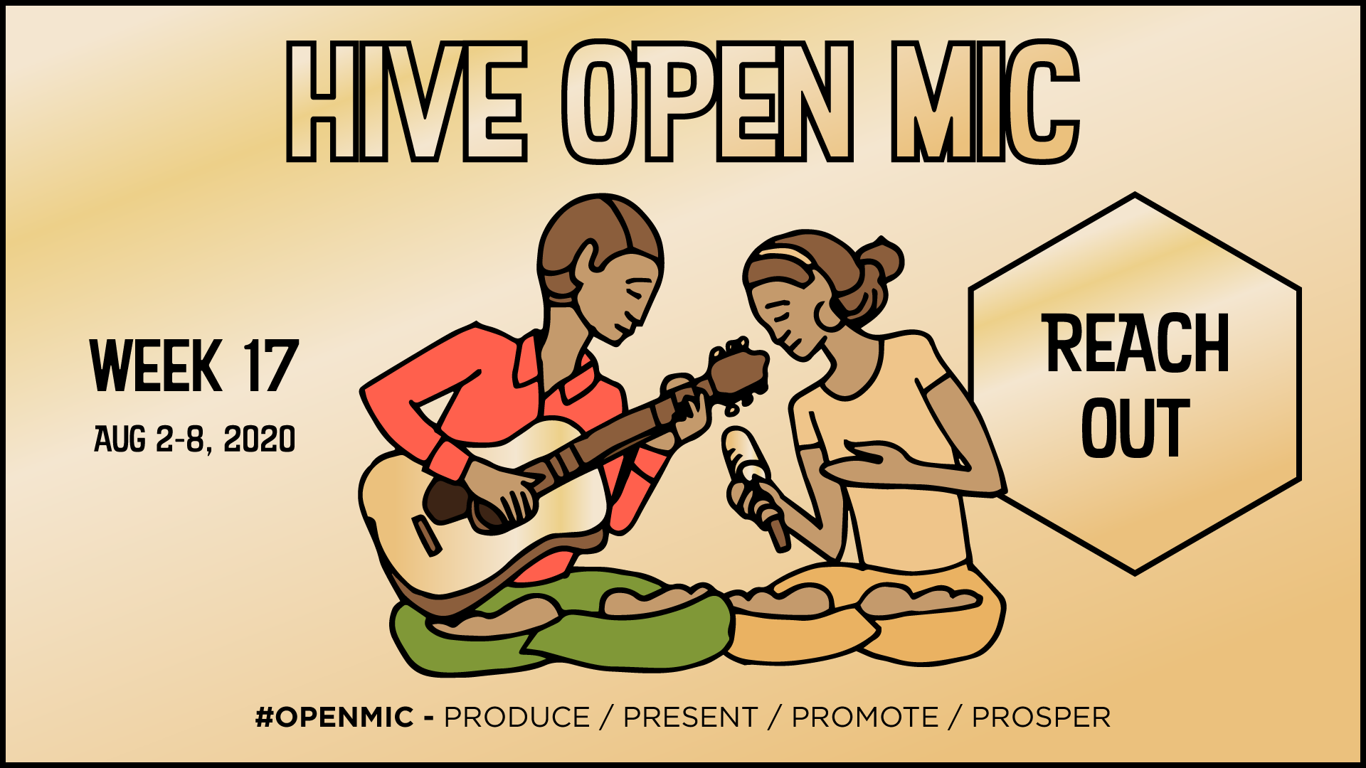 A virtual stage presenting live music.