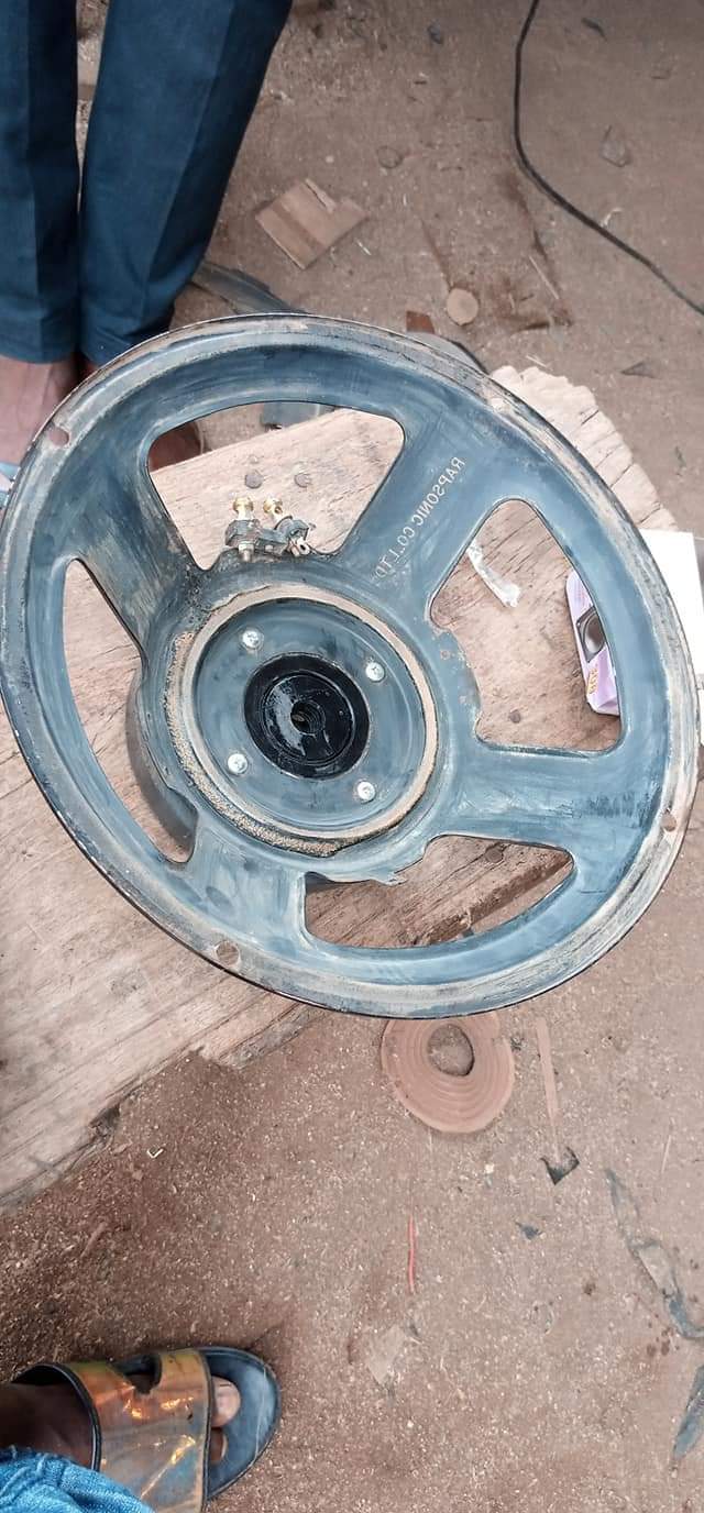 Fixing a burnt coil in the cone of a 12" speaker