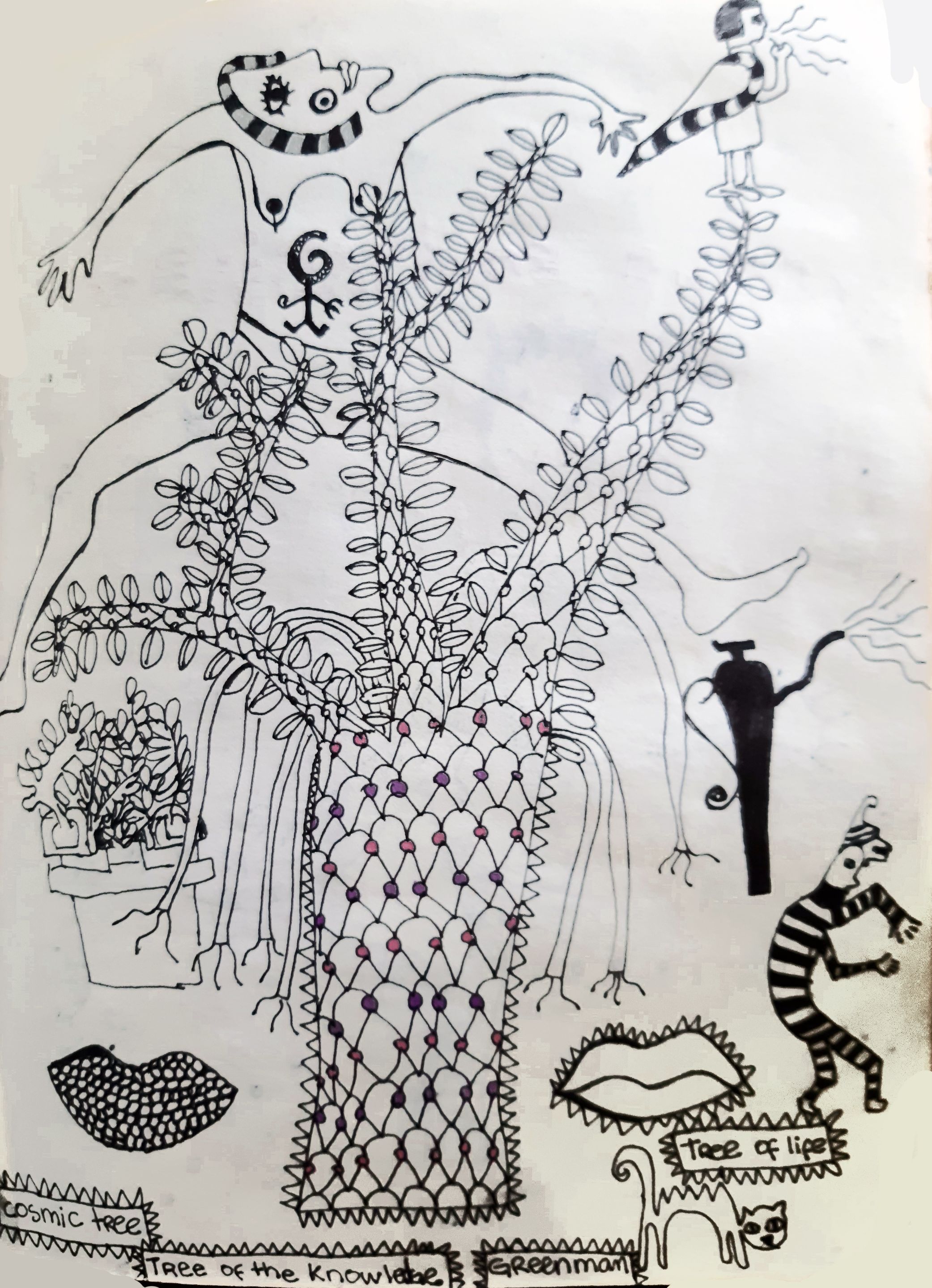Foto de un dibujo propio de mi diario