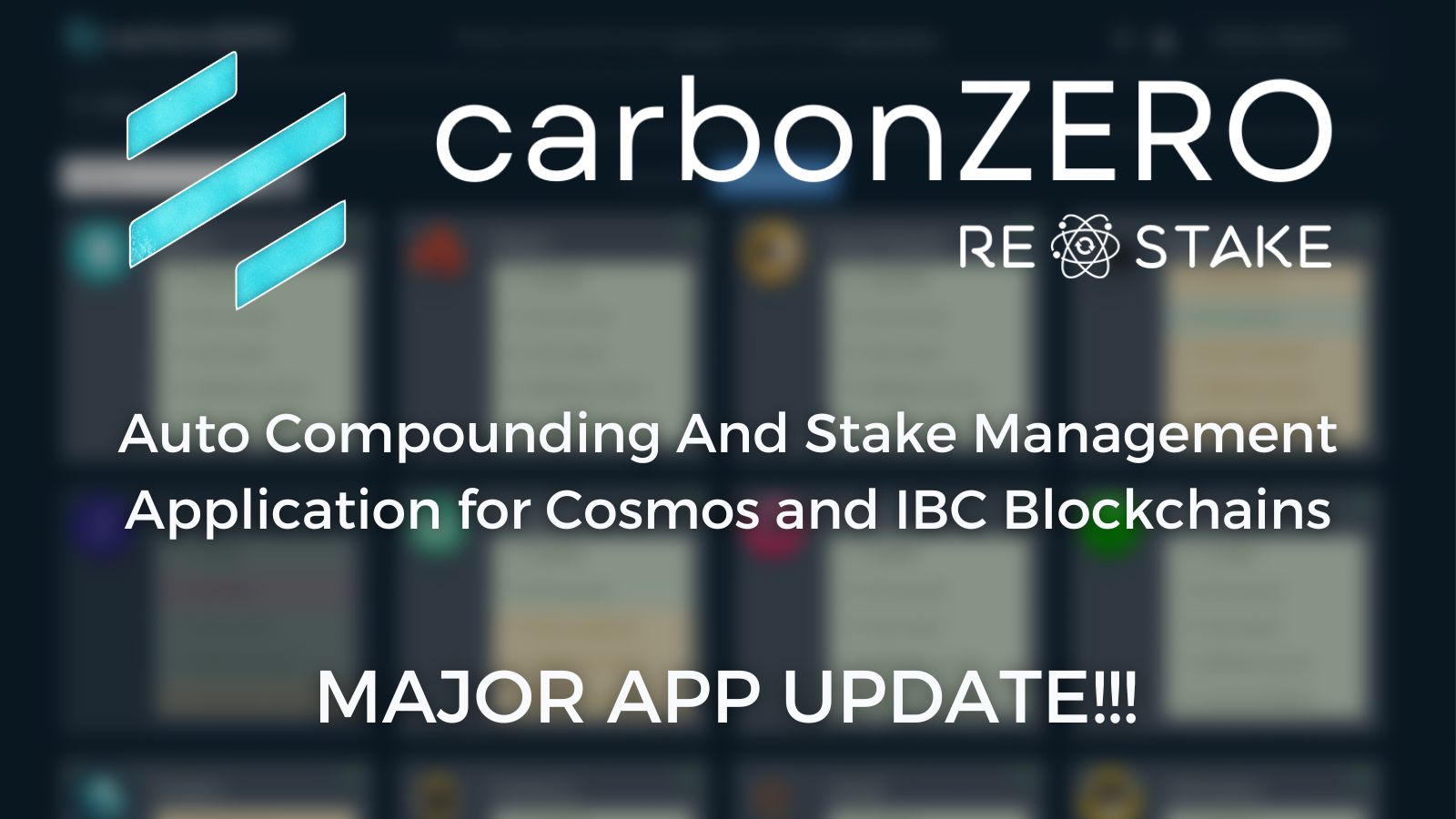 @carbonzerozone/major-updates-to-our-restake-app-auto-compounding-staking-and-governance-for-cosmos-chains