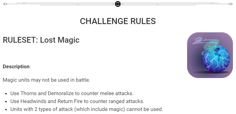 LOST MAGIC weekly challenge