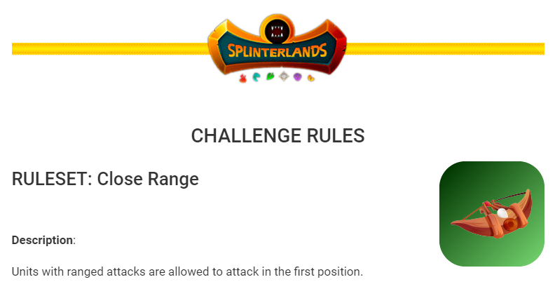Close Range weekly challenge