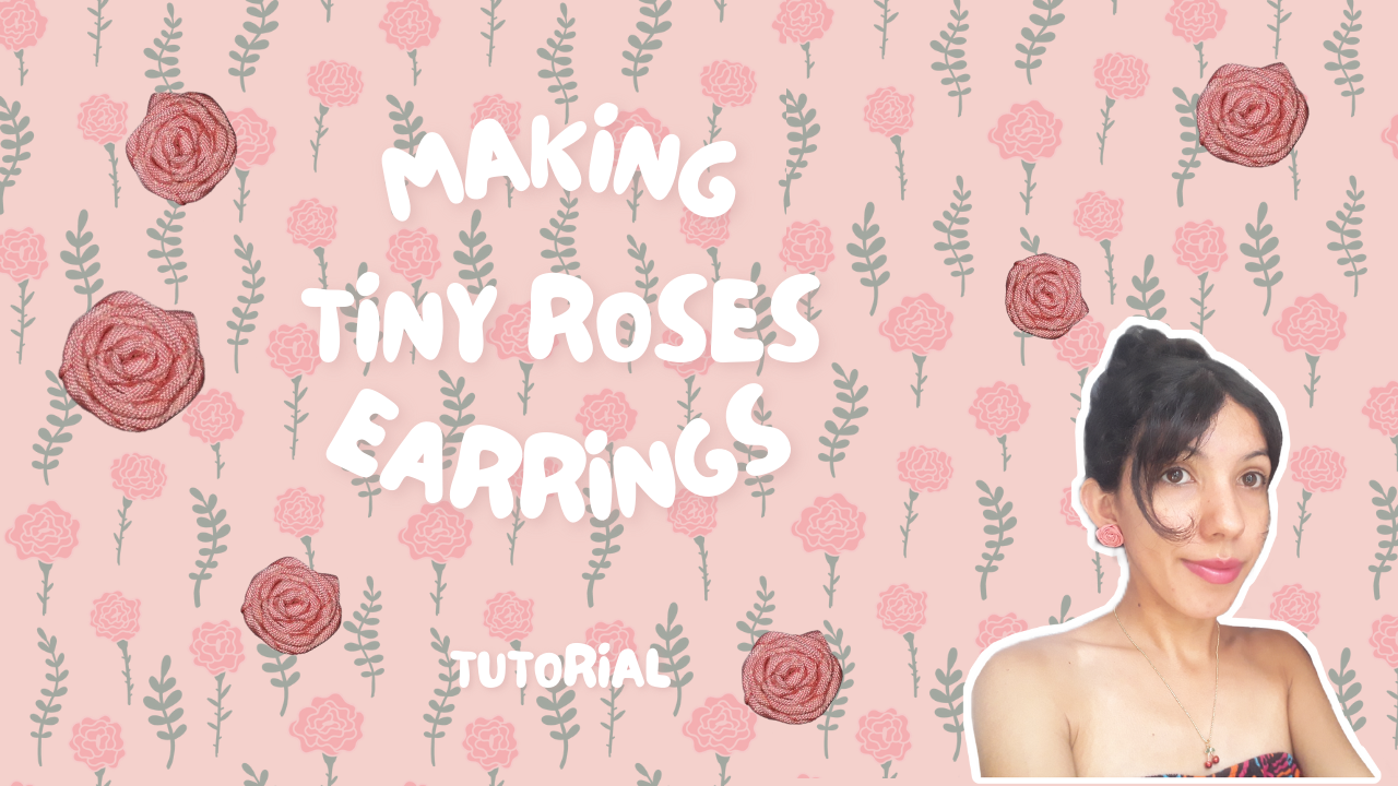 making tiny rose earrning.png