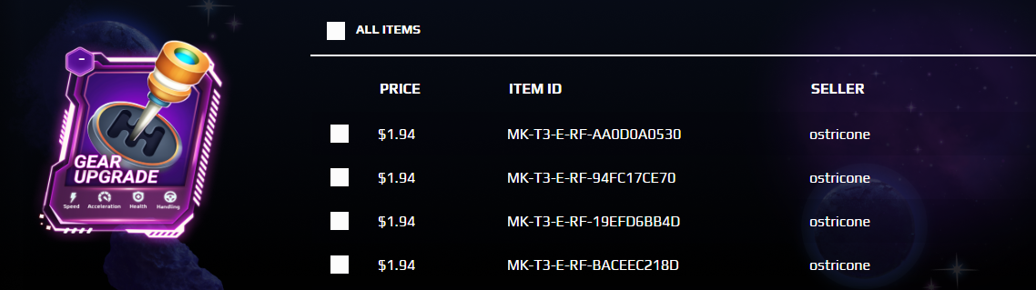 Epic Gear Upgrade with 4 Script in Moon Karts