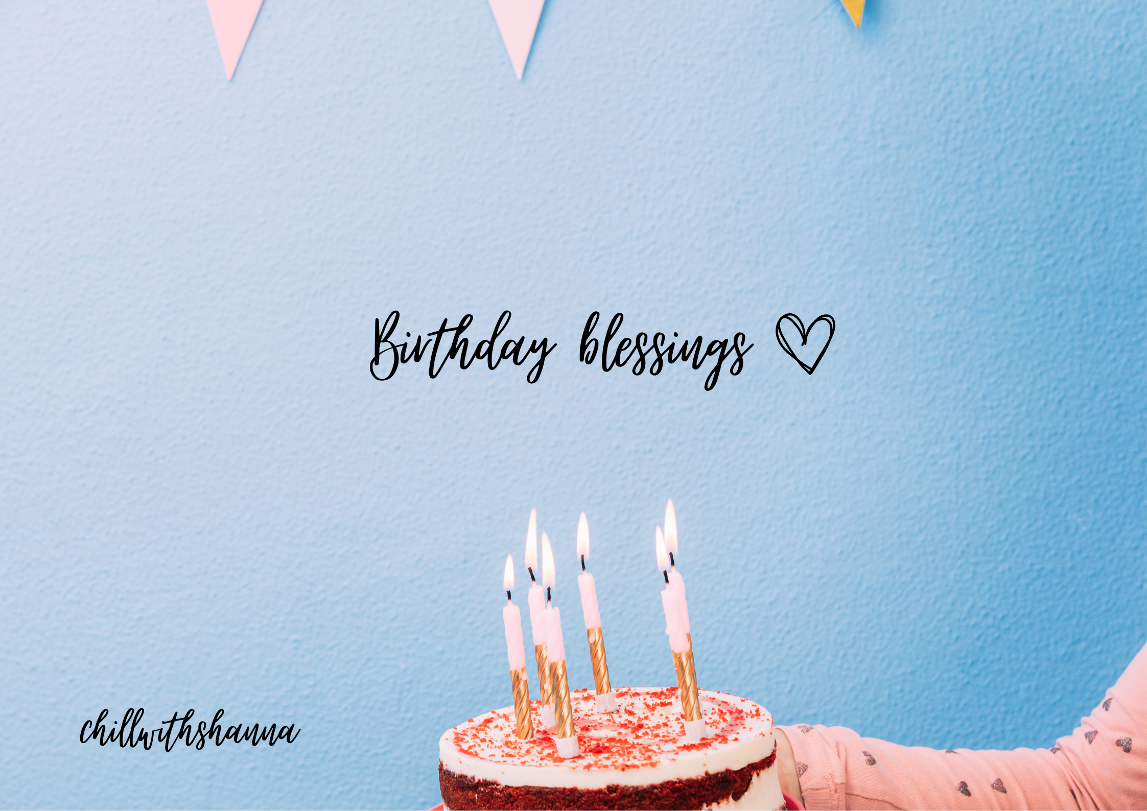 Blue Minimalist Happy Birthday (Poster (Landscape)).png