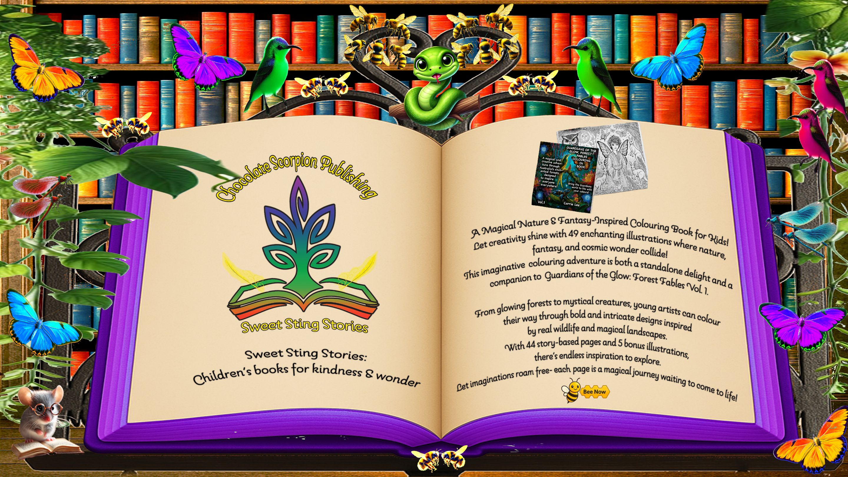 05B_sweet sting stories- guardians of the glow- VOLUME 1 colouring in book_spread_BUY NOW.png