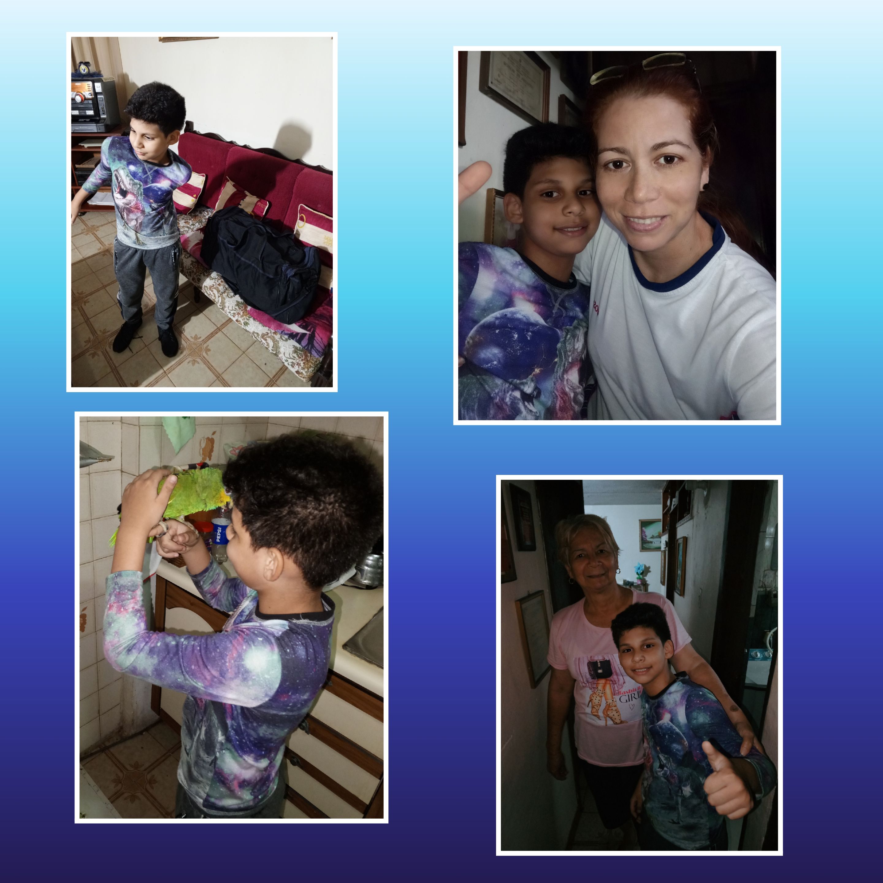 A lovely family reunion, welcoming my nephew Axl who is visiting us from Puerto Ordaz.