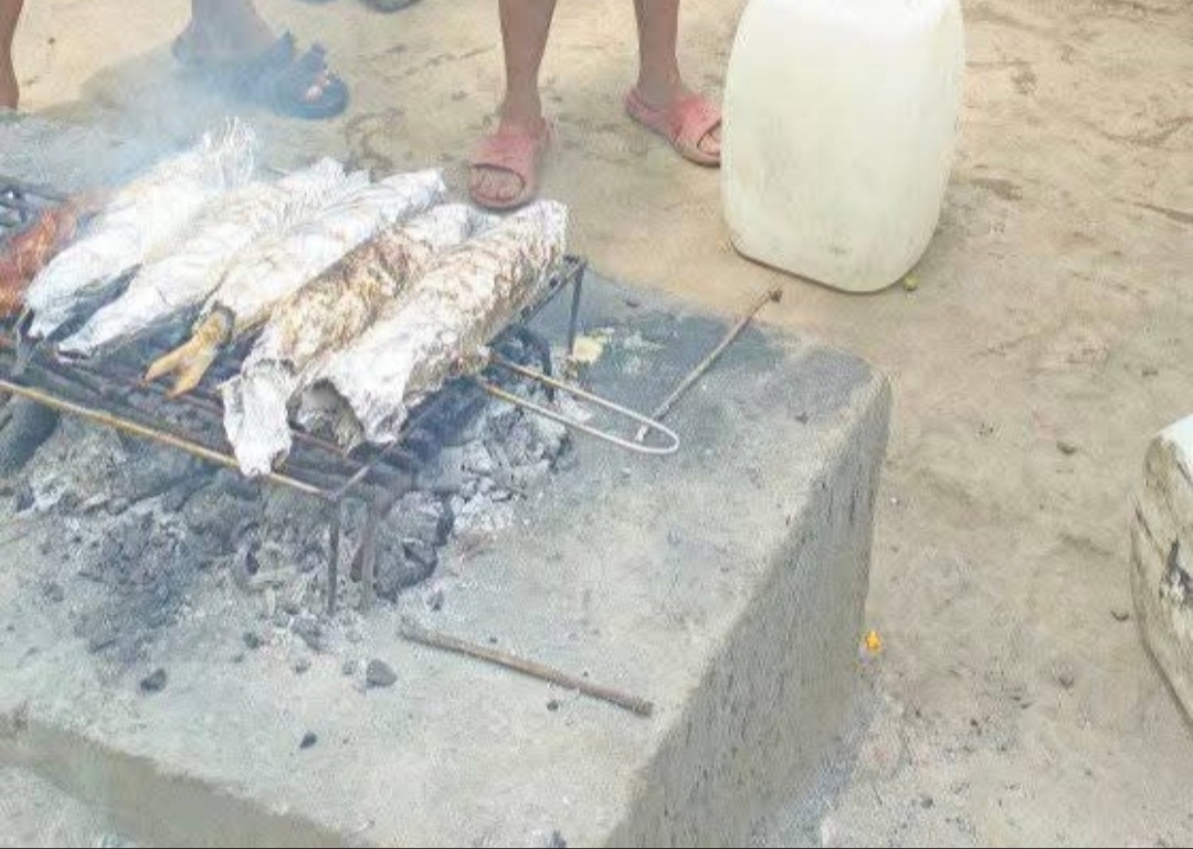 grilled milk fish and tilapya