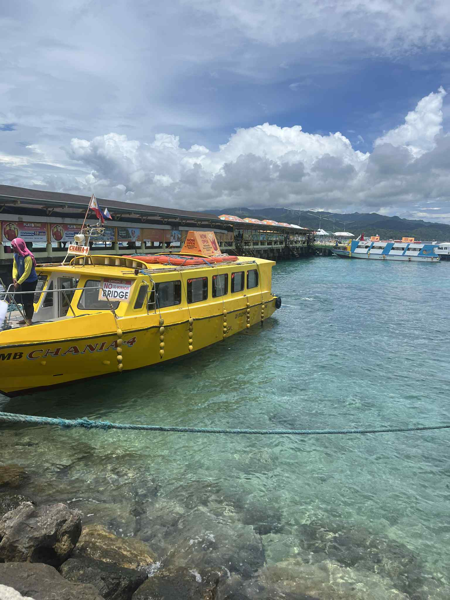 waiting for the boat going to boracay