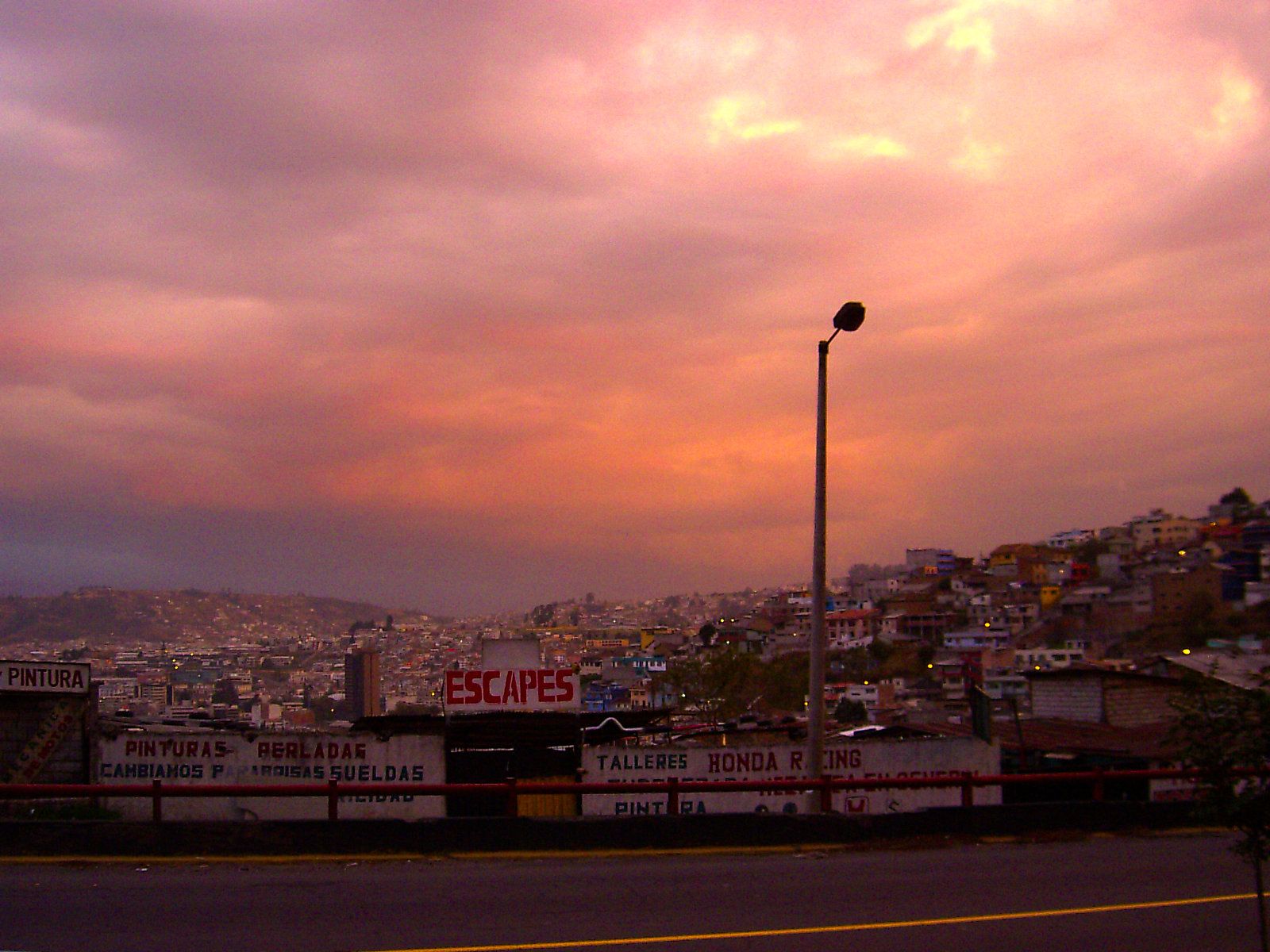 Quito in the evening