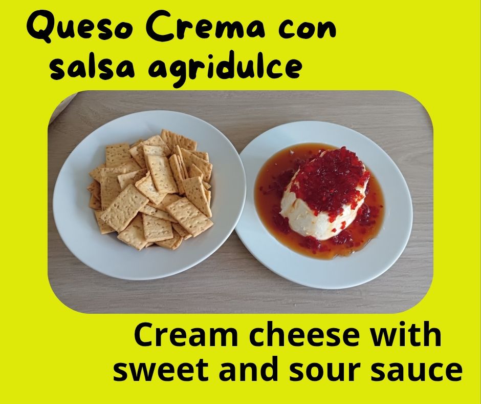 Queso crema con salsa agridulce ||Cream cheese with sweet and sour sauce