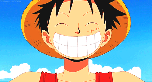 Luffy riendo.gif