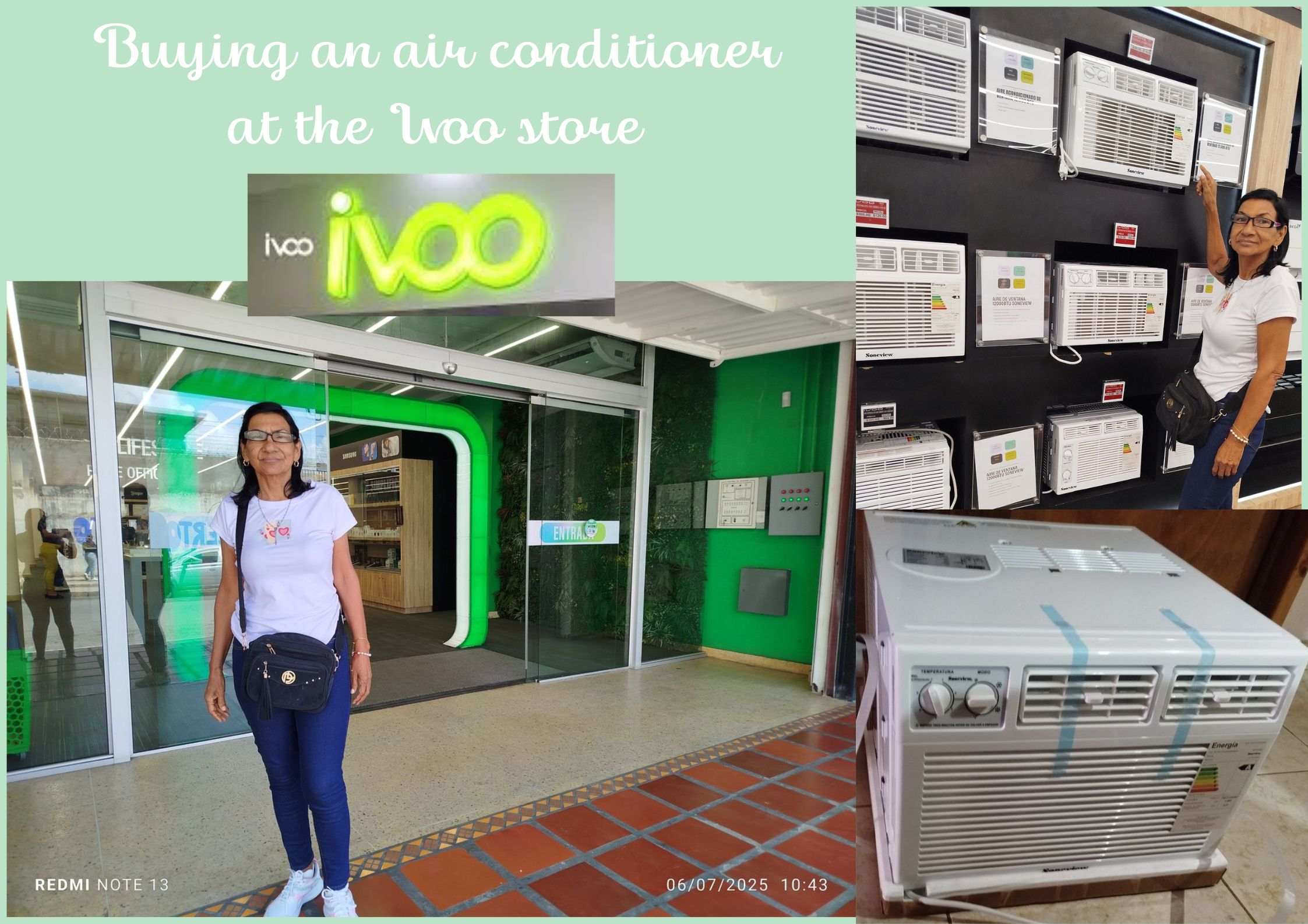 Buying an air conditioner at the Ivoo store// (Esp/Eng)