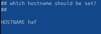 hostname