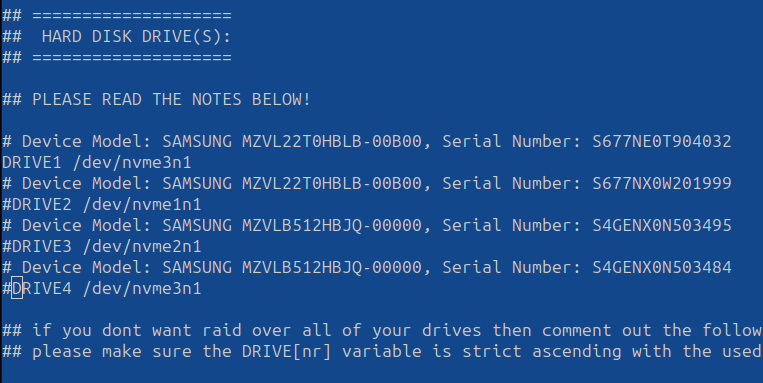 Disk Setup