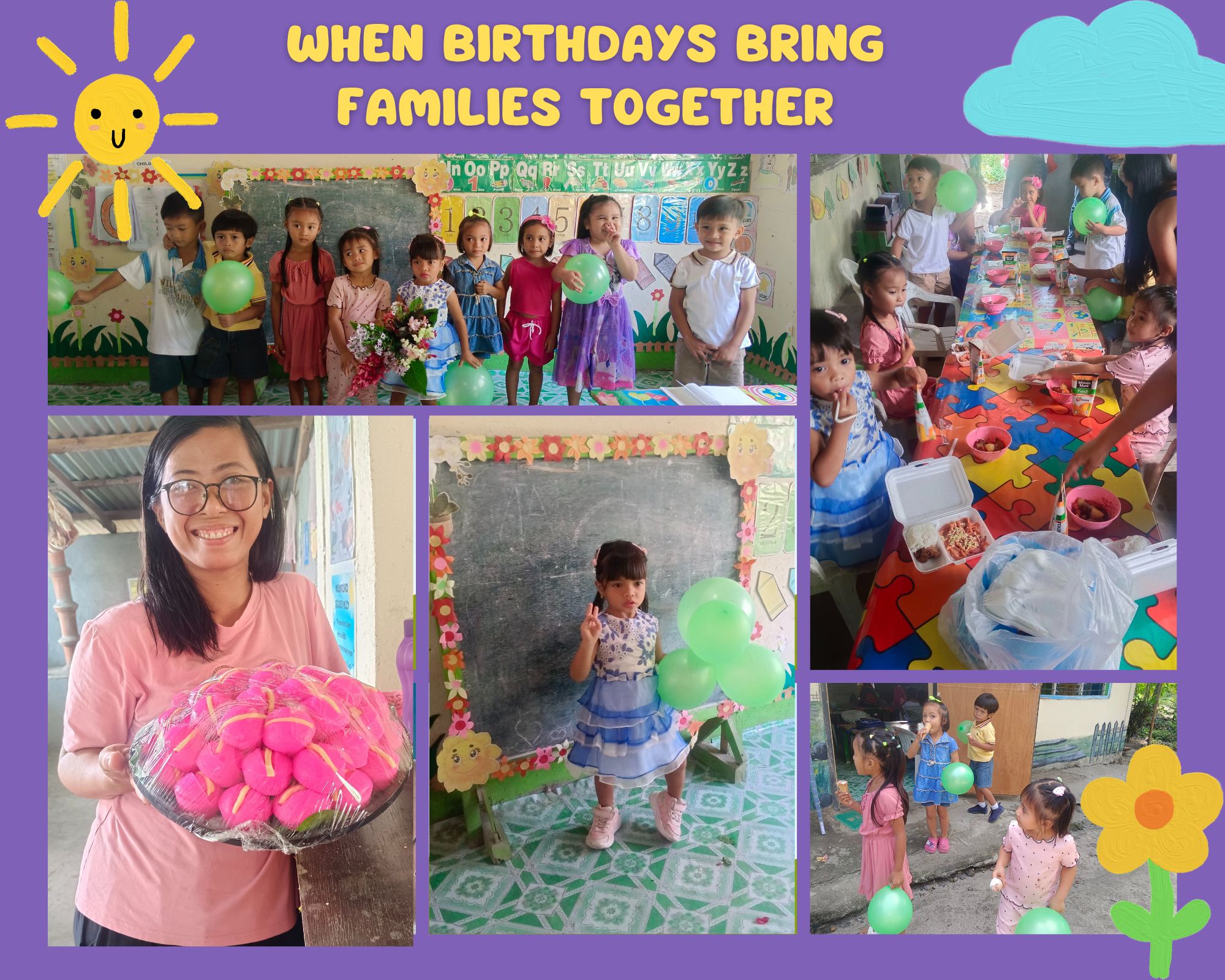Purple Colorful Kids Memories Photo Collage.png